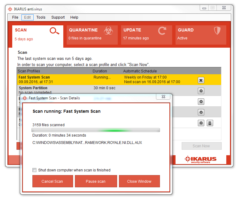 Download and install IKARUS anti.virus - IKARUS Security Software